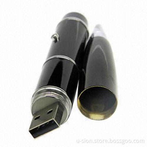 Pen USB Flash Drive with 512MB to 32GB Storage Capacity, OEM Orders Welcomed